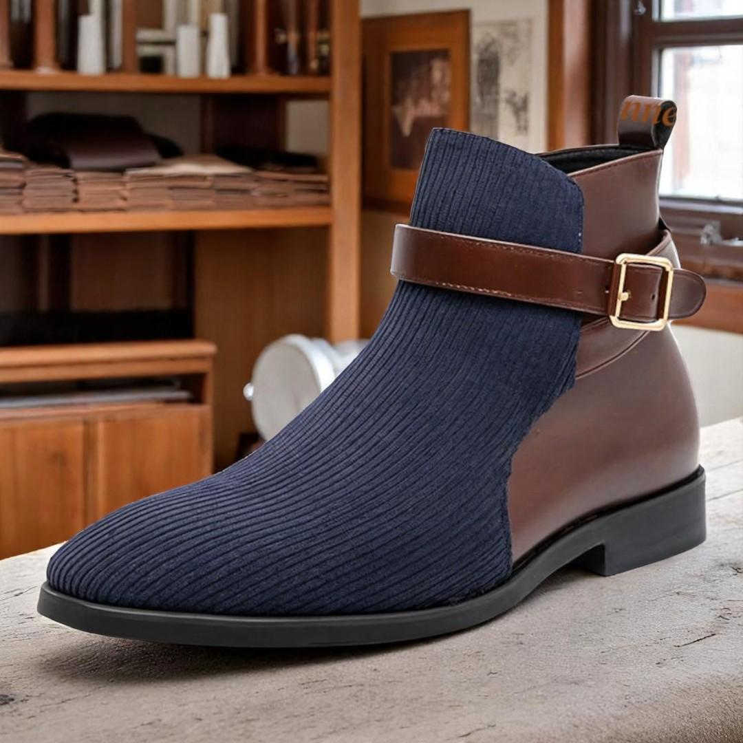 Wexford | Buckled Knit Boots