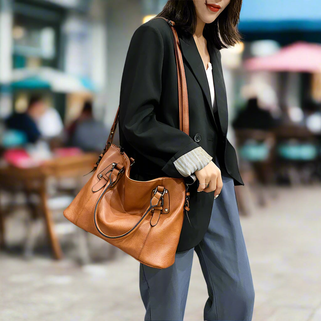Elina Luxe Vegan Shoulder Bag