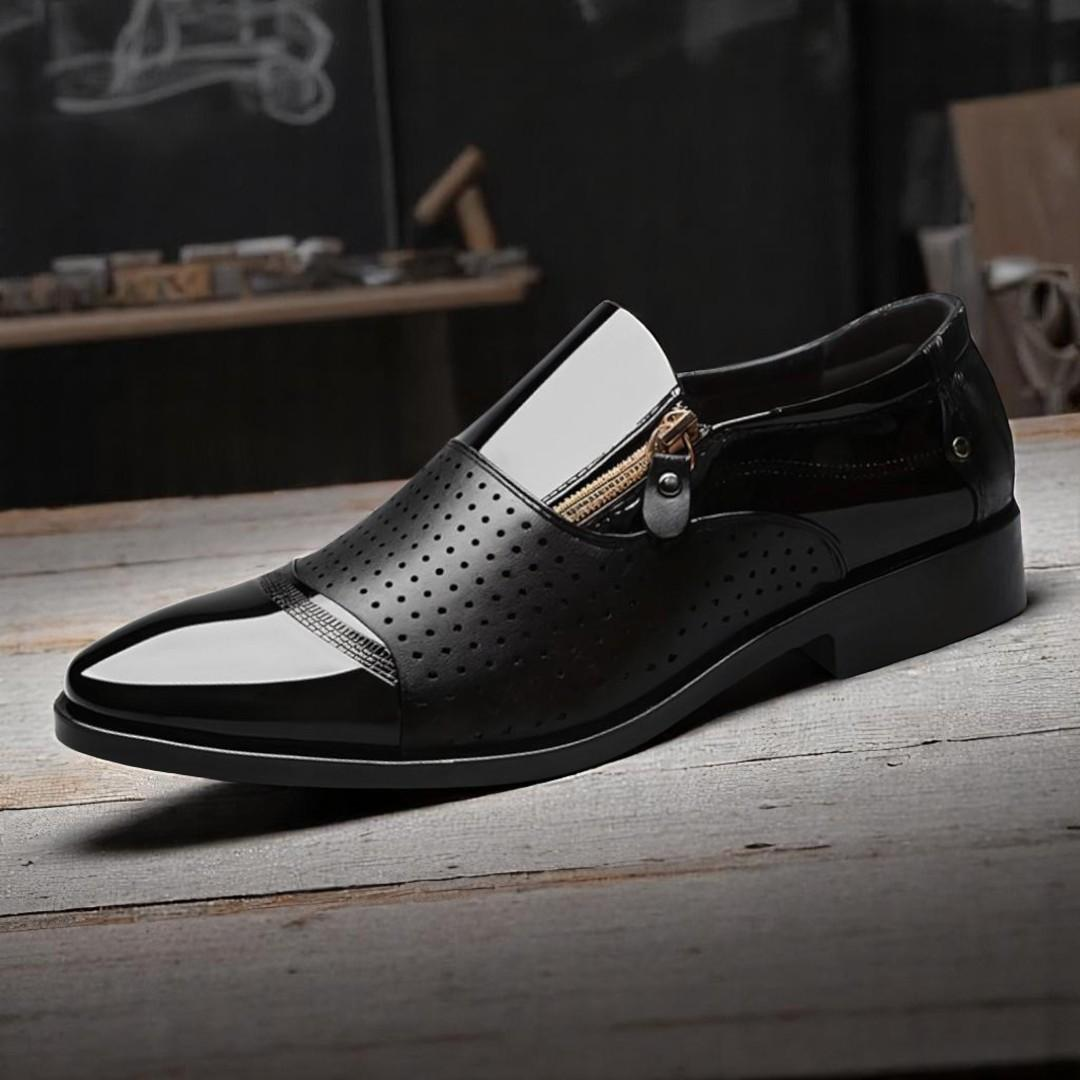 Montclair | Gloss-Zip Loafers