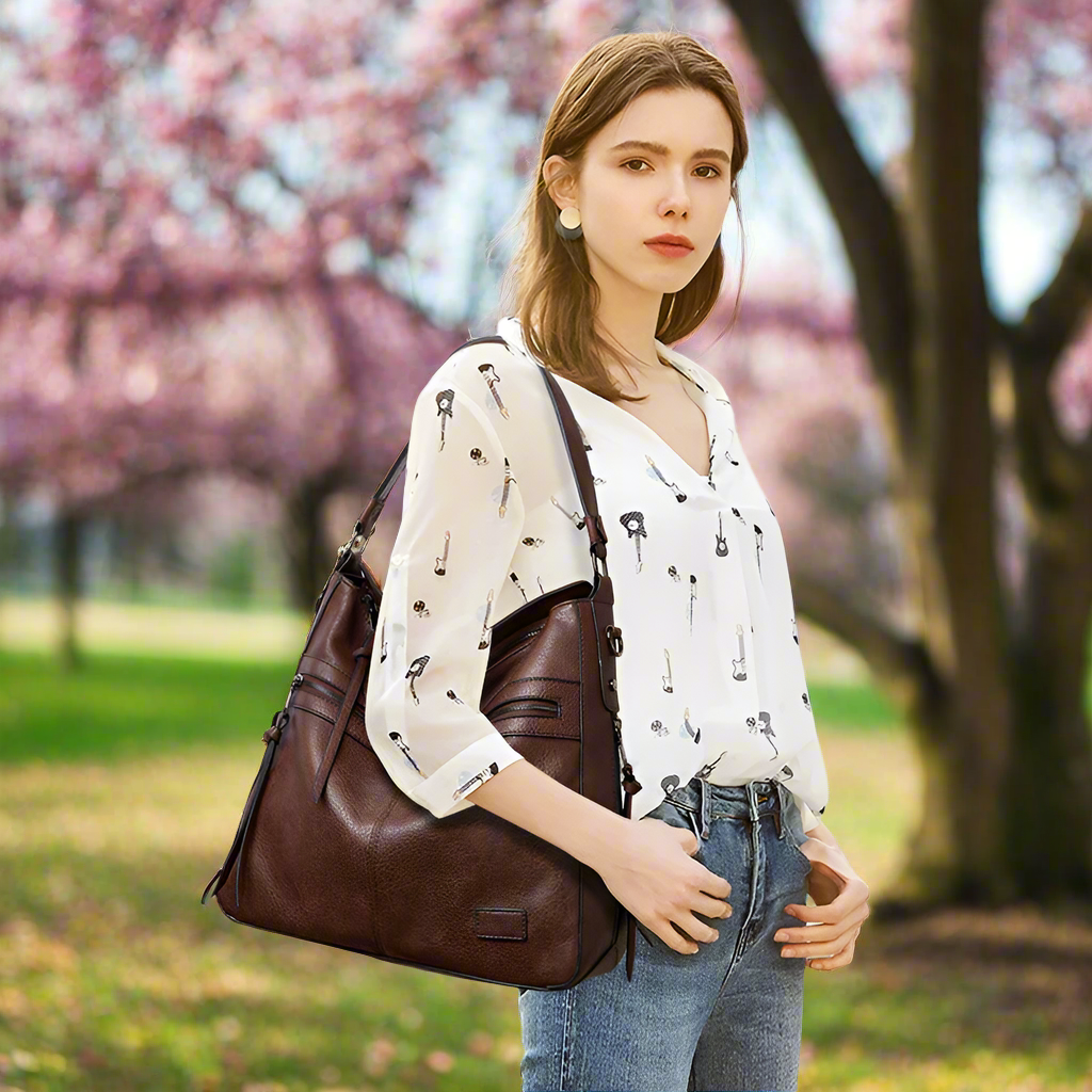 Leona Vintage Vegan Charm Bag
