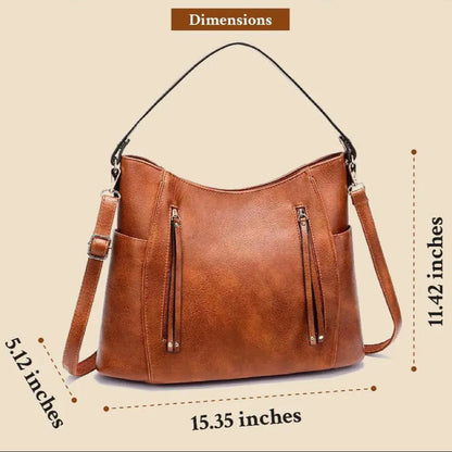 Freya Vintage Vegan Shoulder Bag