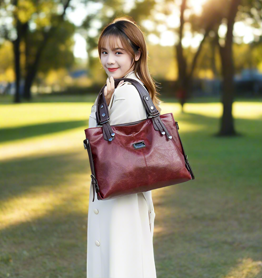 Lorena Classic Vegan Shoulder Bag