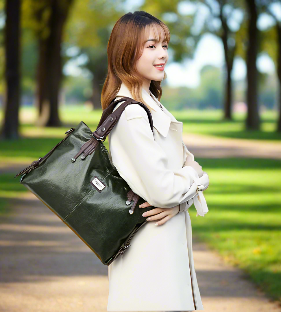Lorena Classic Vegan Shoulder Bag