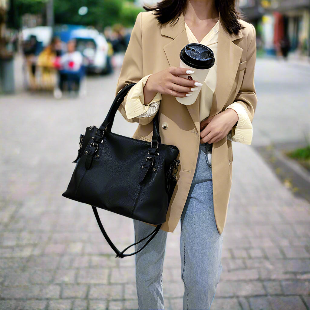 Elina Luxe Vegan Shoulder Bag